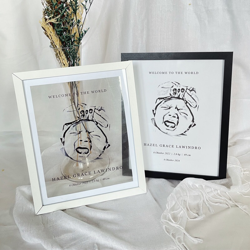 BABY GIFT frame ilustrasi anak bayi