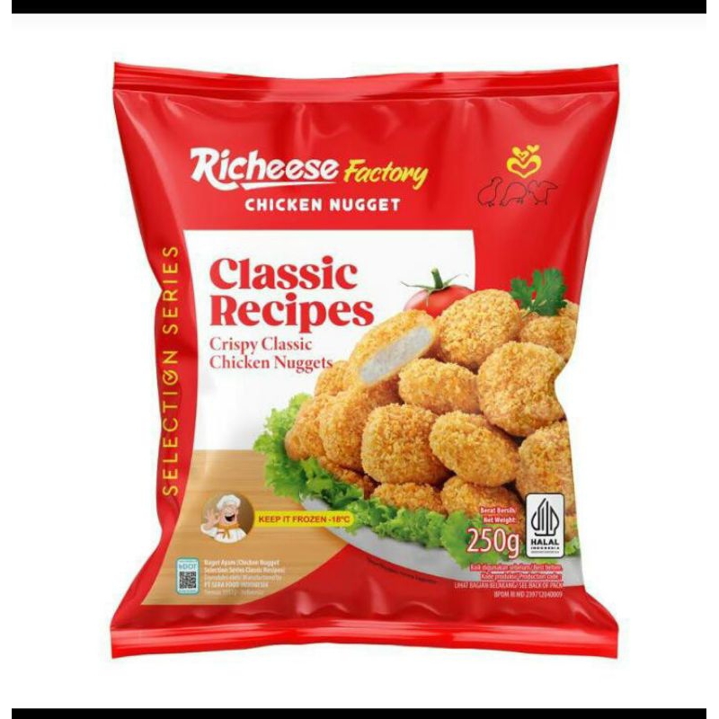 

Nugget Classic Recipes Richeese Factory 250 gr