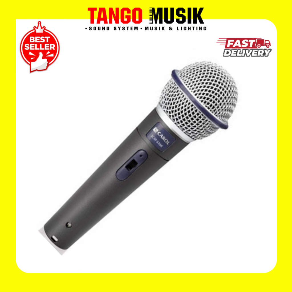 MIC KABEL CAROL SCM 5266 ORIGINAL / CAROL SCM - 5266 VOCAL MICROPHONE / MIC KABEL PRO 9900 / Microph