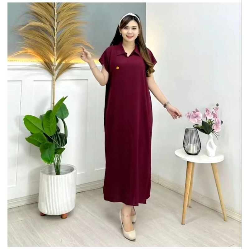 DRESS DASTER CRINKLE BAJU WANITA KEKINIAN