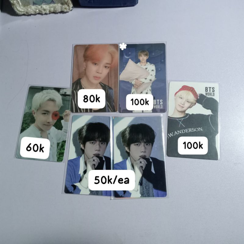 BTS Photocard Jin Astronaut Album POB, Butter Lucky Draw LD PWS J-hope, Persona 2 Jimin, World OST o