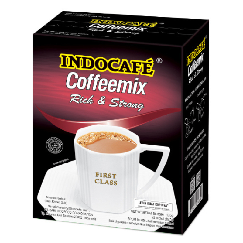 

Indocafe Kopi Instan Coffeemix Rich & Strong 5 x 27 g