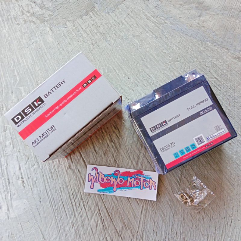 AKI ACCU BATTERY FULL KERING GTZ6V DXTZ-7S 12V 6A DSK AKI MOTOR SATRIA FU VARIO 125 VARIO 150 PCX 12