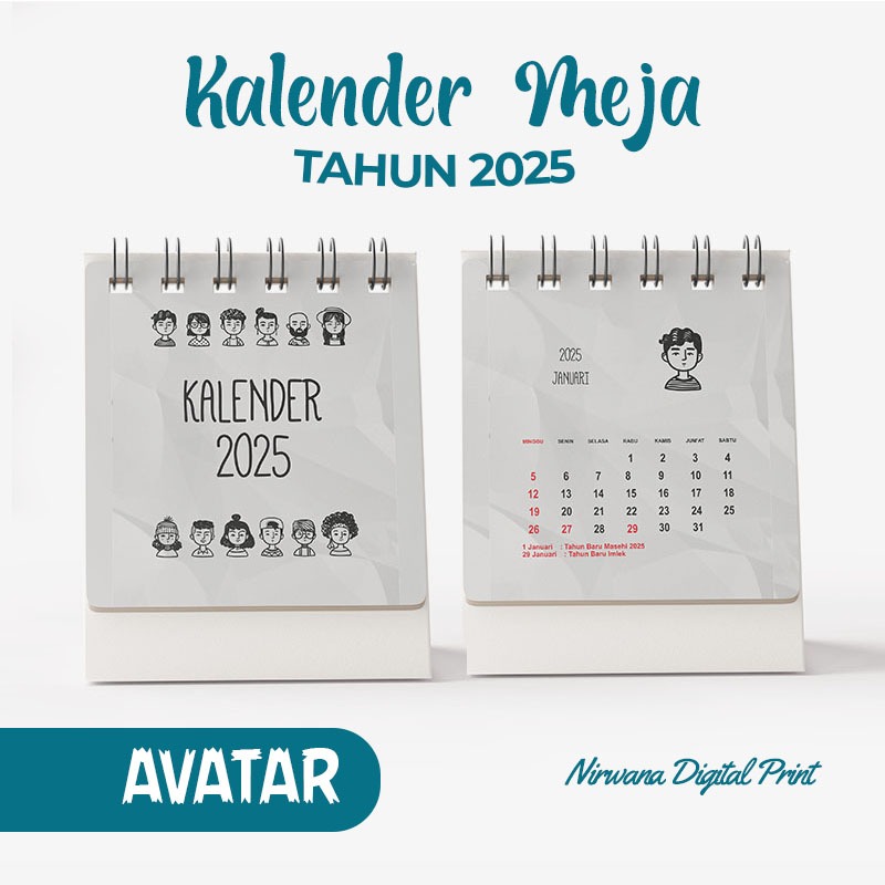

KALENDER MEJA AESTHETIC AVATAR TAHUN 2025