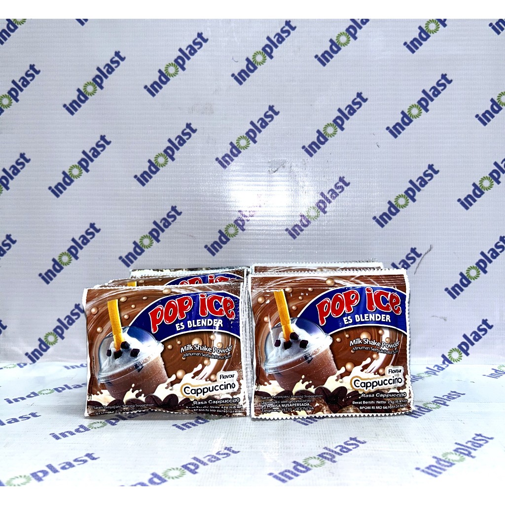 

Pop Ice Milk Shake Powder Cappucino 23 gr 10 Pcs