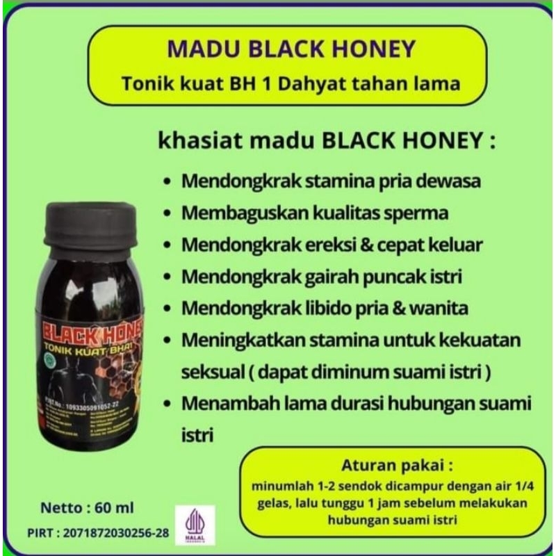 

madu black honey tonik kuat bha 1