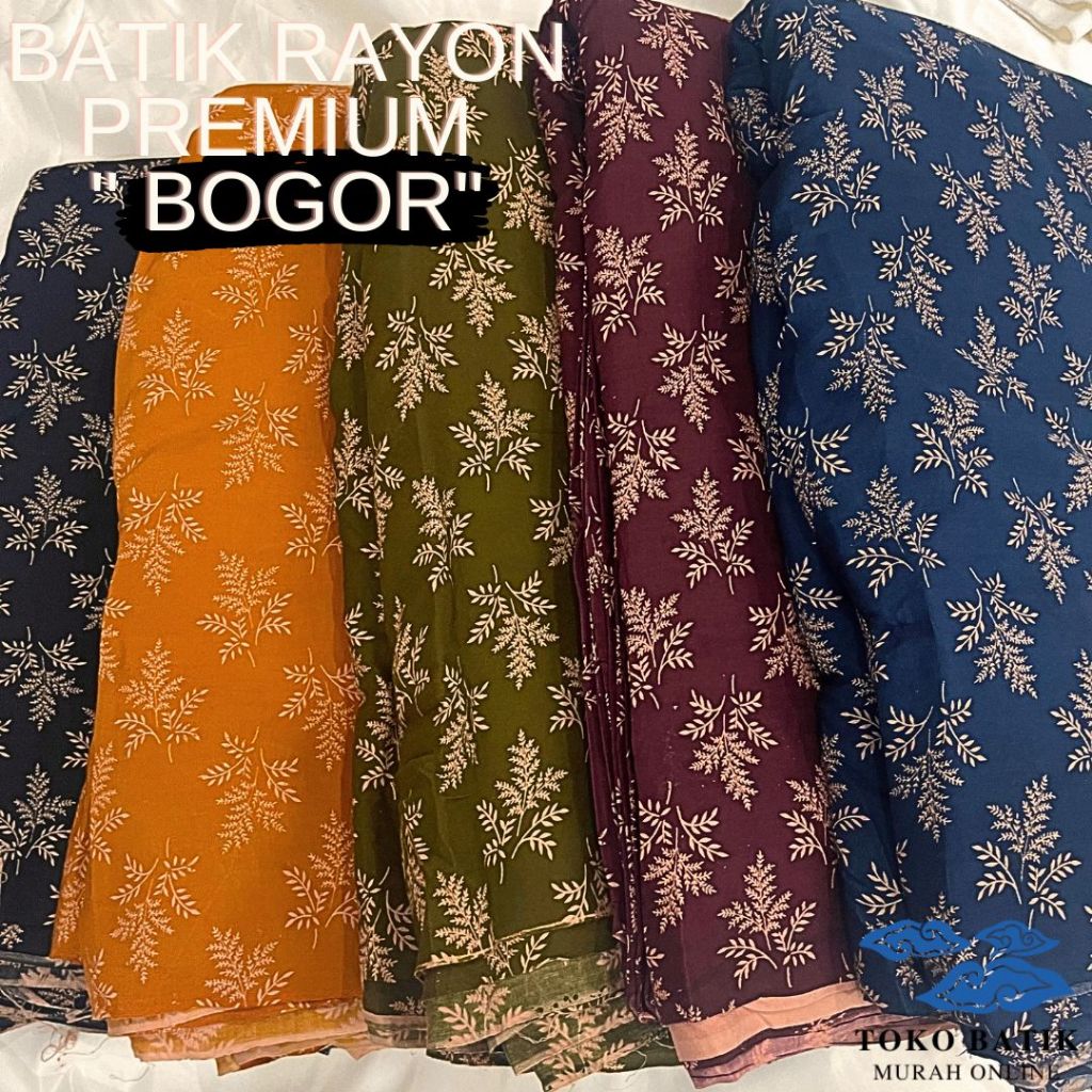 Kain Katun Korea Rayon Silky Viscose Printing Motif "Bogor" 2024 Original 100% Viscose Premium