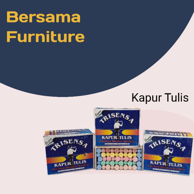 

Kapur tulis/kapur murah/kapur warna warni Merk TRISENSA