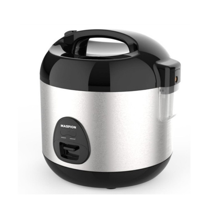 Maspion MRJ-0623 BSSS Magic Com 0.6 Liter 3 in 1 Stainless Rice Cooker MRJ0623BSSS 300 Watt