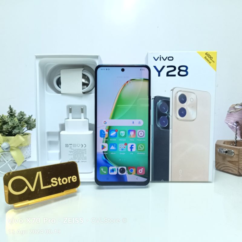 Vivo Y28 RAM 6/128 GB HP Second Murah Garansi Resmi