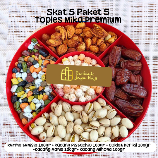 

Paket 5 Sekat 5 Sajian oleh oleh haji dan umroh Premium