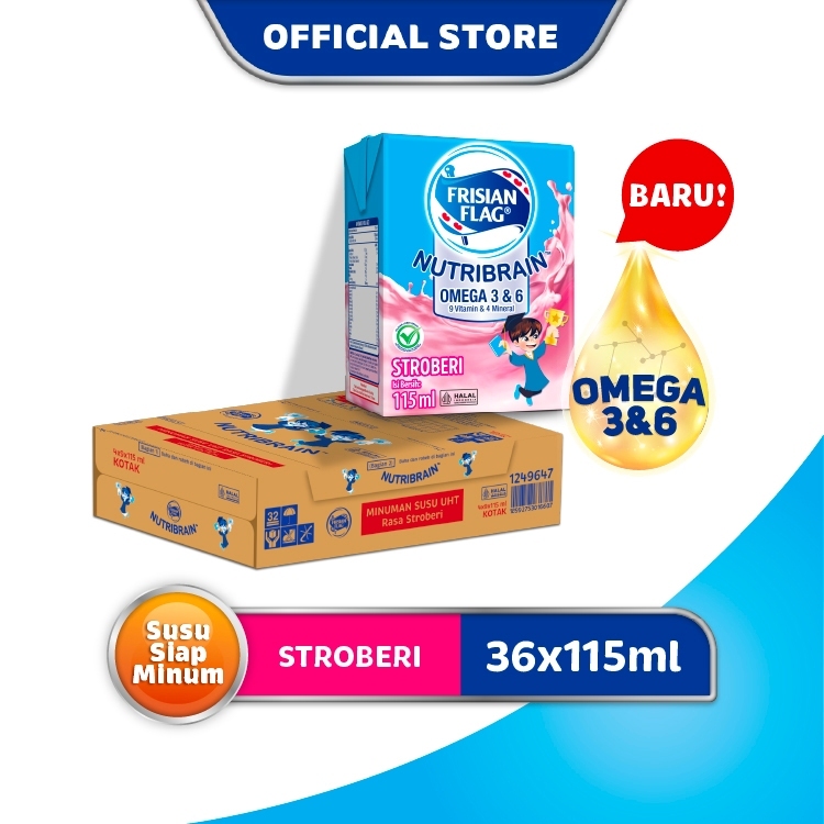 

Susu UHT Frisian Flag Strawberry 115 ML , 1 KARTON (Kemasan lebih tinggi)