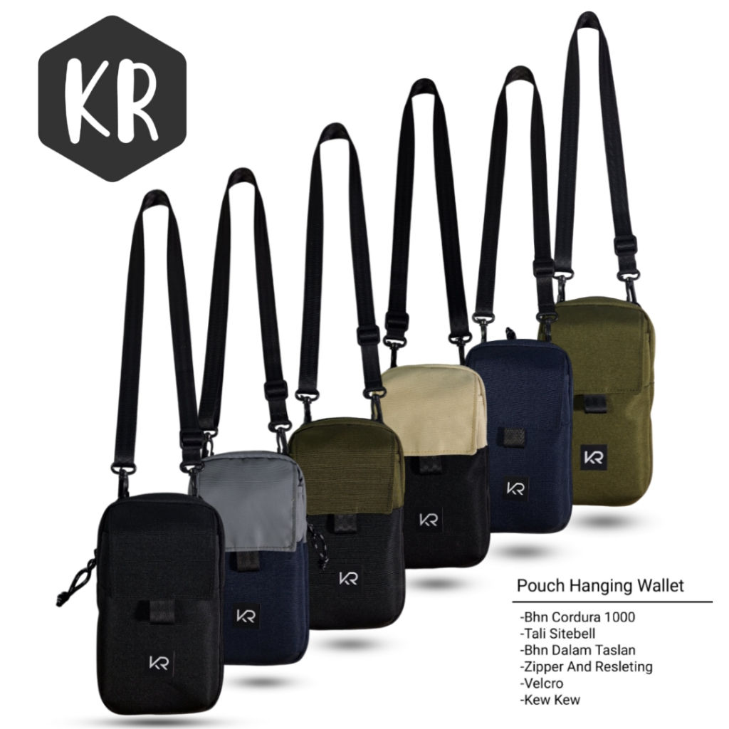 Tas Hp Pouch Gantungan Leher Hanging Wallet Original
