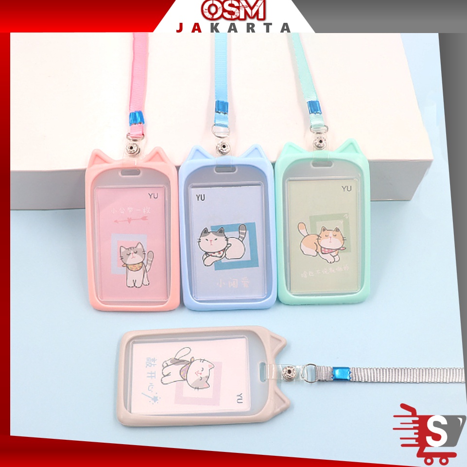 

Harga Bersaing OSM JKT 577 Name Tag Lanyard Gantungan Kartu Motif Kuping Id Card Holder Akses MRT Busway EMoney Bentuk Karakter Warna Pastel