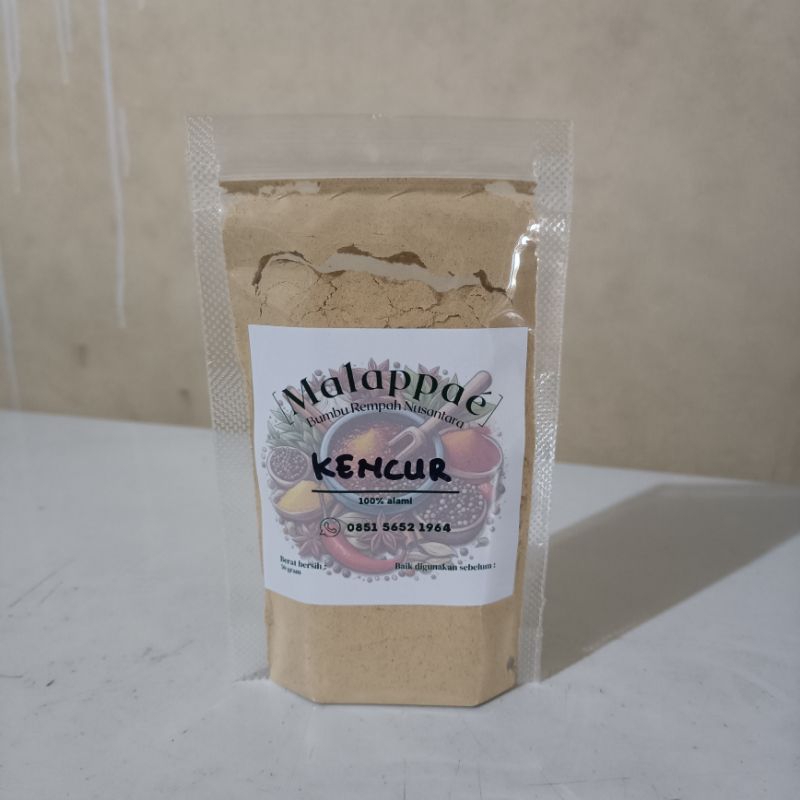 

Malappaé Kencur Bubuk Rempah Bumbu Dapur 10k Berat 50 gram Alami 100% Seasoning Herbs Spices Herbal