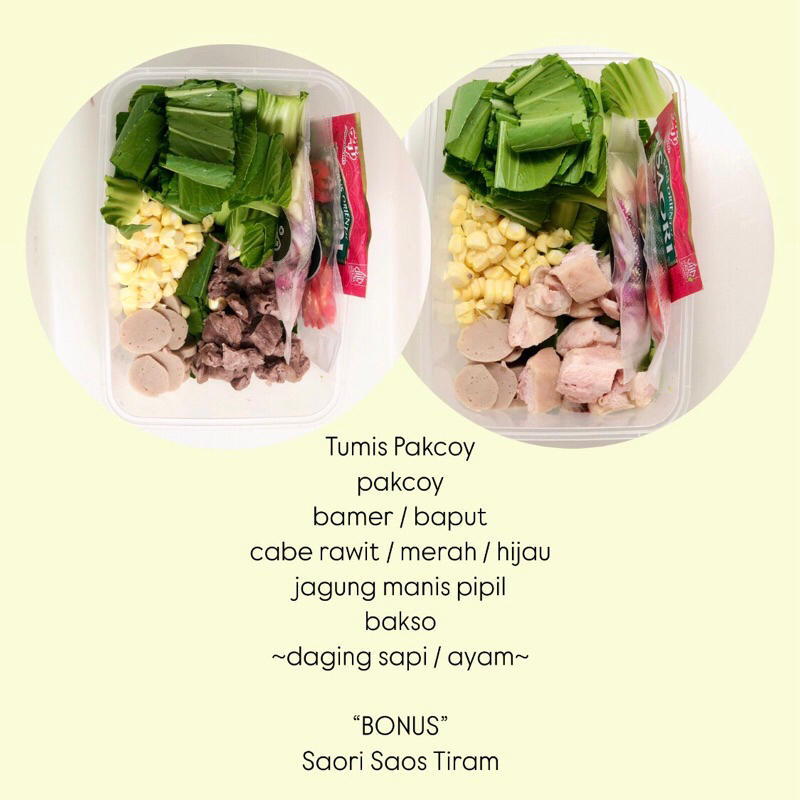 

SAYUR PACK - Tumis Pakcoy [daging sapi / ayam]