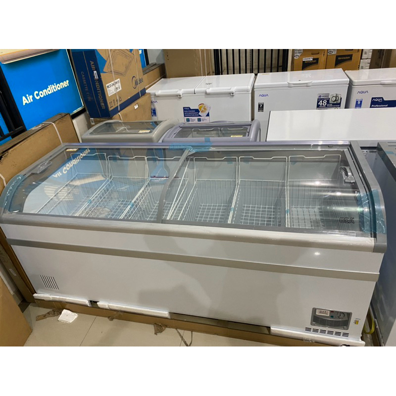 Gea SD-700BY Curved Sliding Glass Freezer Daging - SD700BY - SD 700 BY