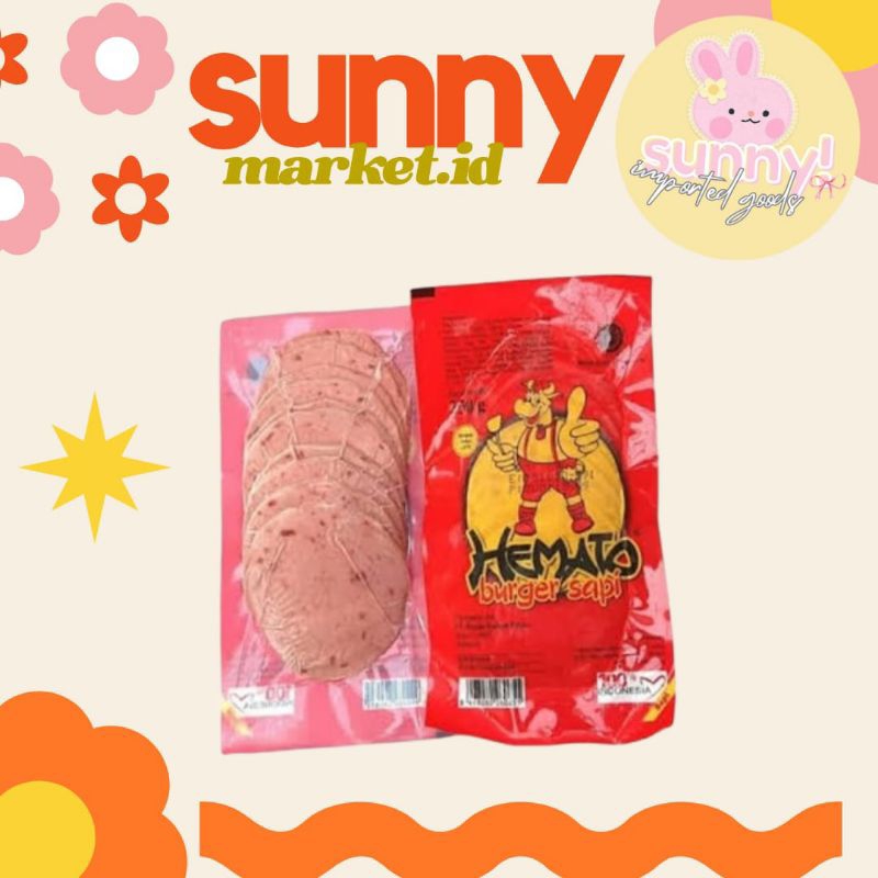

SUNNYMARKET - HEMATO BURGER SAPI BEEF PATTY 250 GR