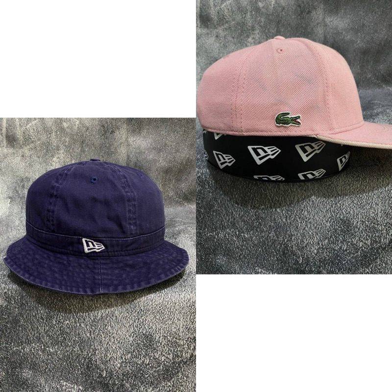topi Lacoste + bucket new era