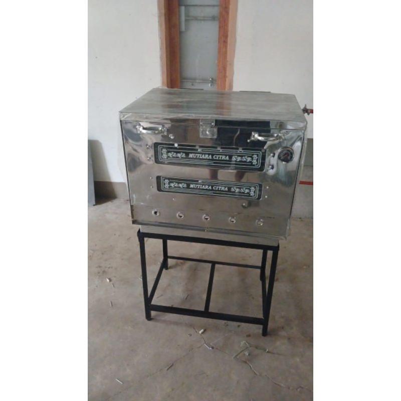 Oven gas 60x40/ oven gas stainless steel siap pakai/oven gas komplit