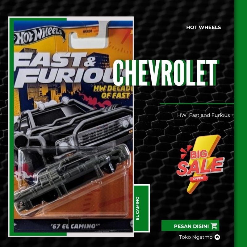 HOT WHEELS FAST AND FURIOUS " Chevrolet el Camino "