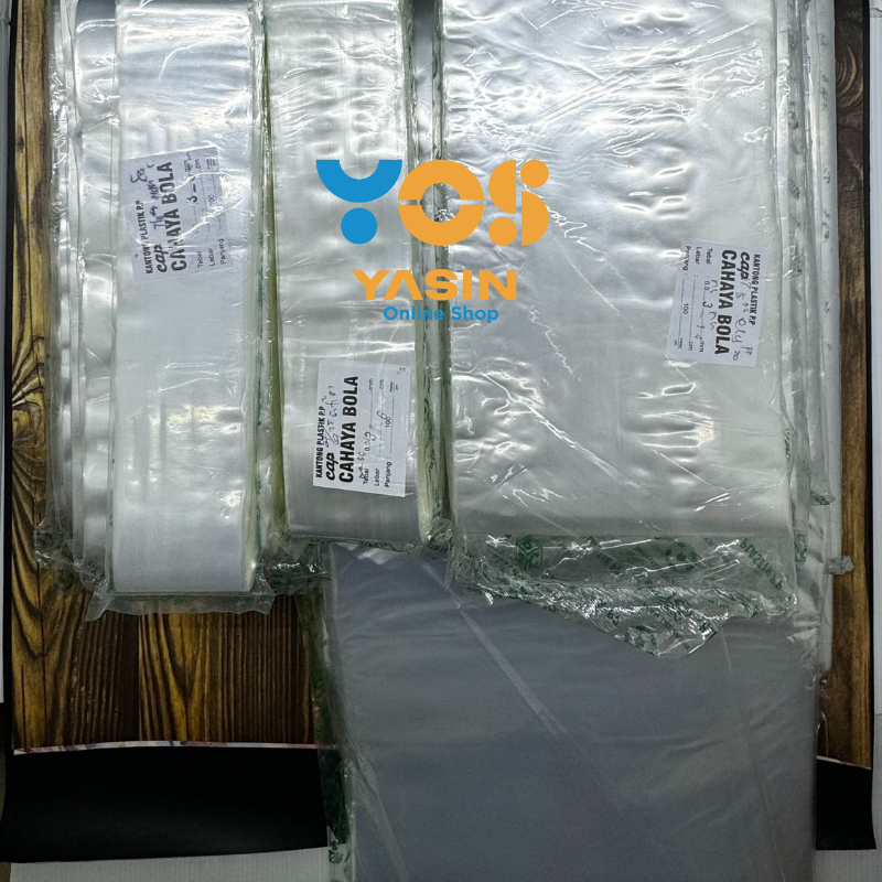 Plastik PP Roll Cahaya Bola Tebal 03 Lebar 20 25 30 35 40 45 50 60 Panjang 100