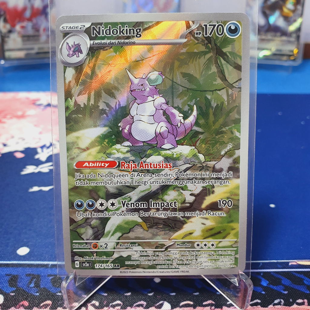 Nidoking AR sv2a 174/165 Pokemon TCG Indonesia Pokemon 151