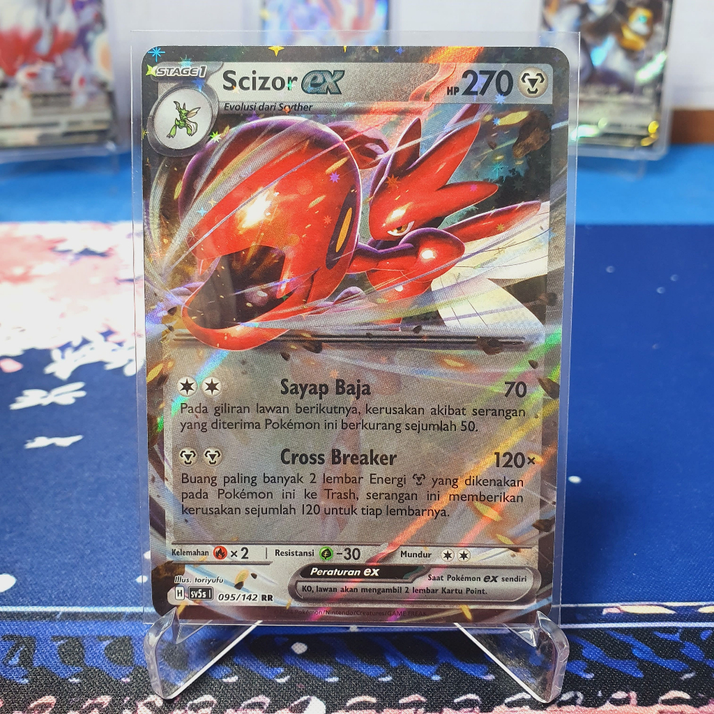 Scizor ex RR sv5s 095/142 Pokemon TCG Indoneisa Ex Paradoks Andalan