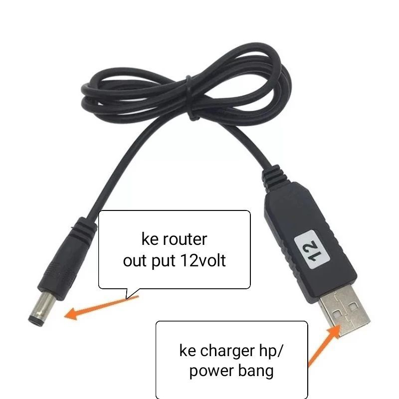 step up 5volt to 9volt, 5volt to 12volt kabel power wifi router dll