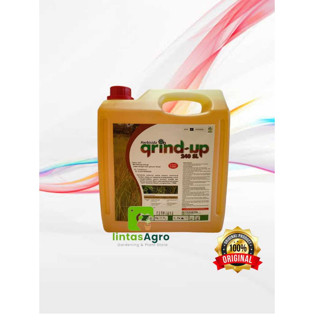 HERBISIDA GRIND UP 240 SL @5 liter - MEMBASMI RUMPUT SAMPAI TUNTAS SAMPAI AKAR