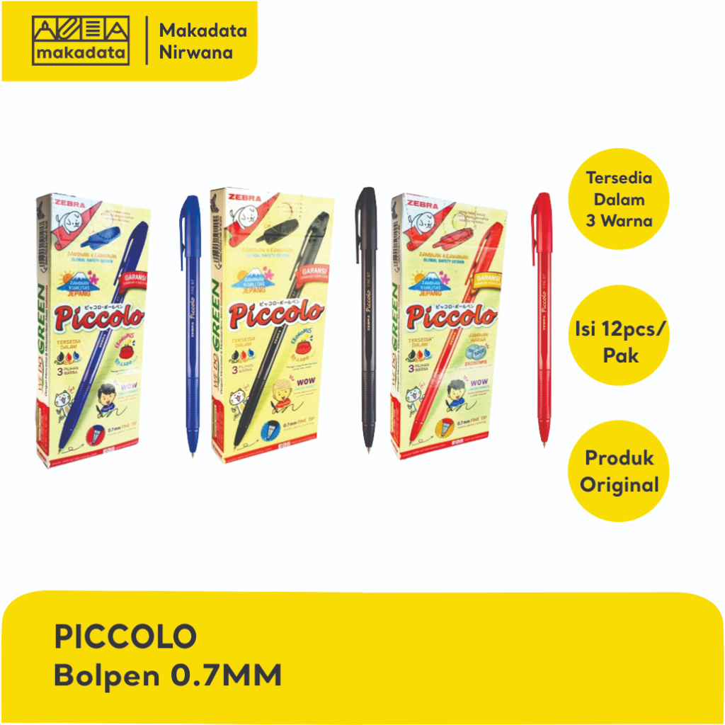 

PICCOLO BOLPEN/PULPEN/BOLPOINT 0.7 (1 PACK)