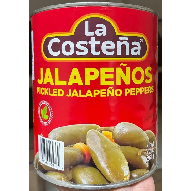 

Lacostena pickled JALAPENO peppers Sliced & Whole 2.6 kg