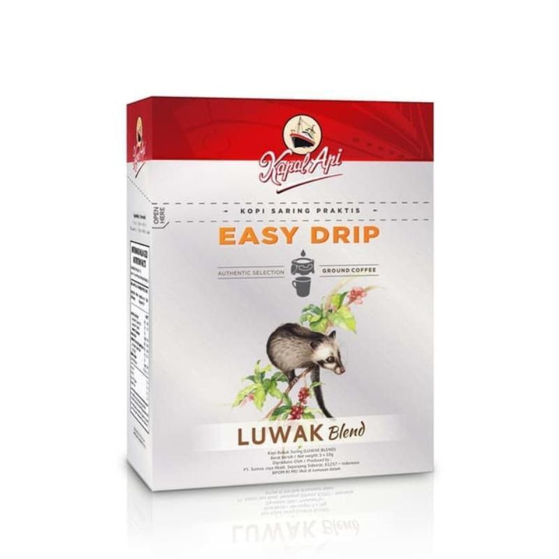 

Kapal Api Easy Drip Kopi Saring Luwak 5 x 10 g