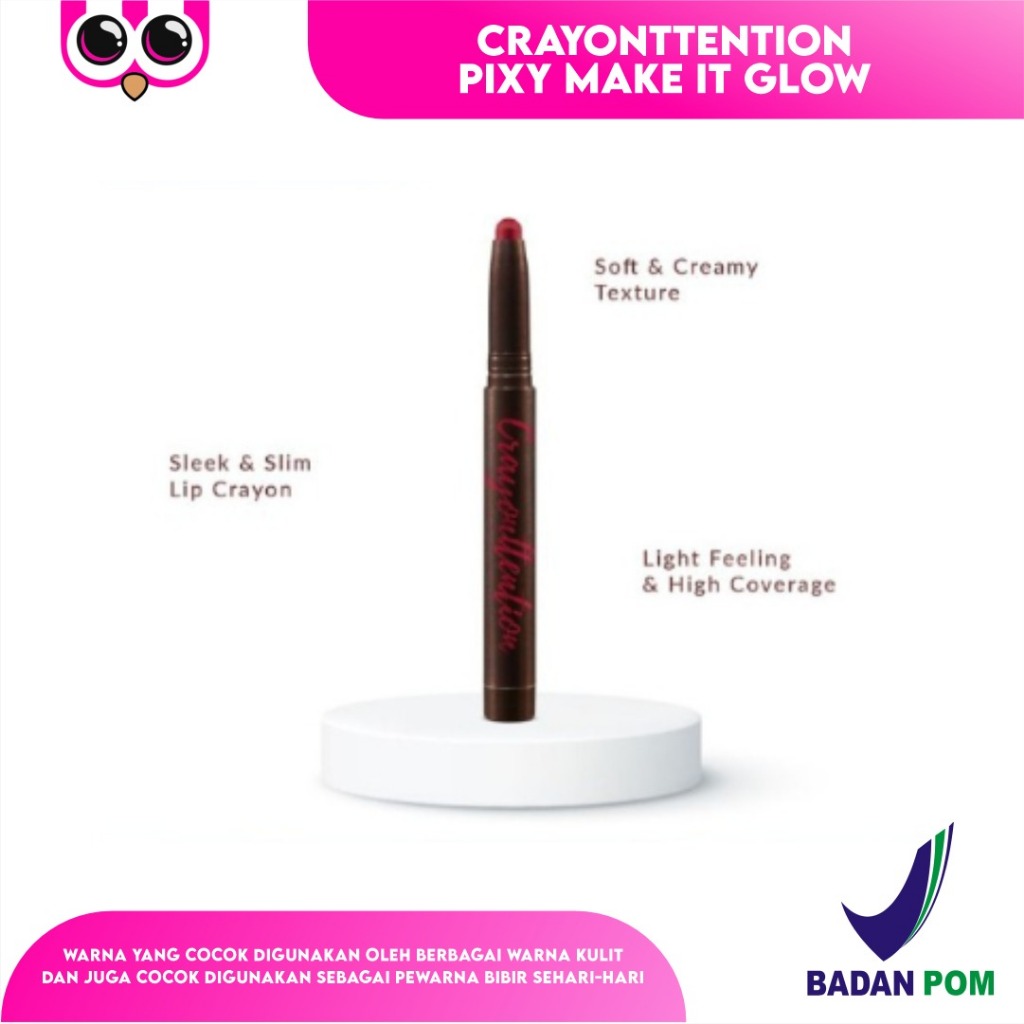 CRAYONTTENTION PIXY MAKE IT GLOW CRAYONTTENTION LIPSTICK LIP MATTE