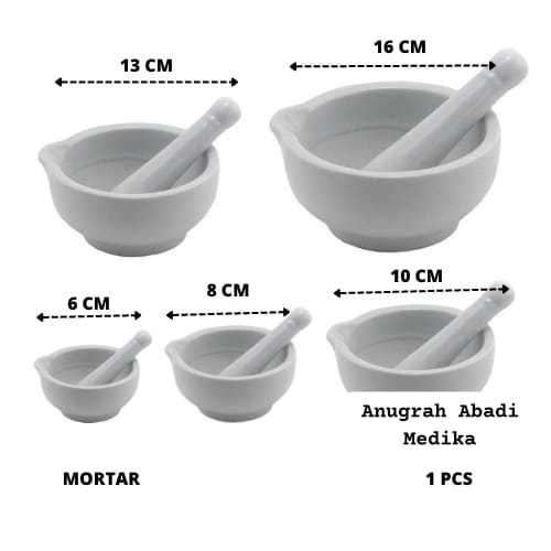 Mortar Penumbuk Obat + Pestles