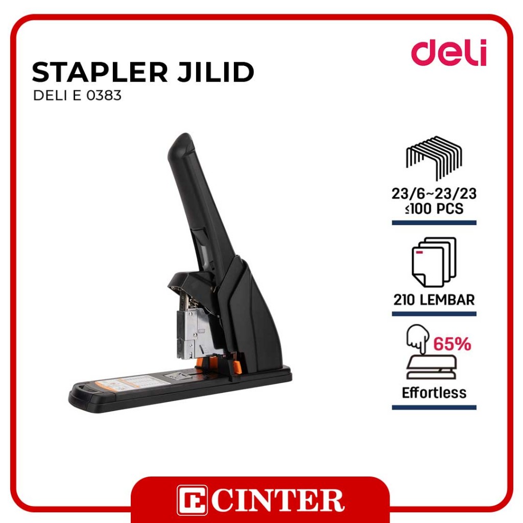 

DELI - STAPLER TUGAS BERAT JILID HEAVY DUTY / HEKTER JILID 210 LEMBAR 65 EFFORTLESS 0383