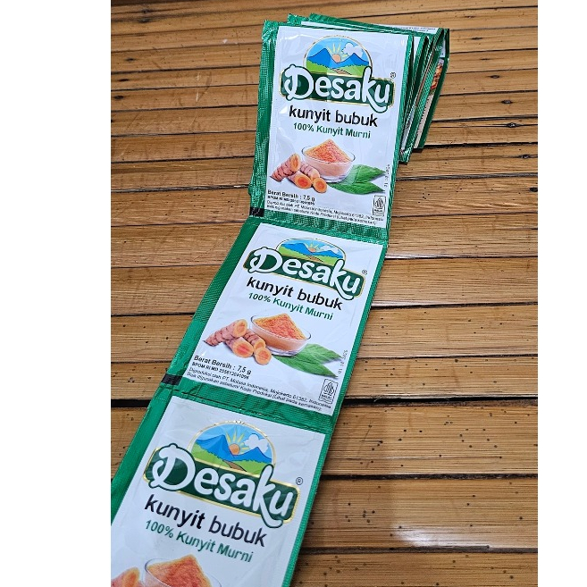 

DESAKU Kunyit Bubuk 10 Gr per Renteng isi 12 Sachet