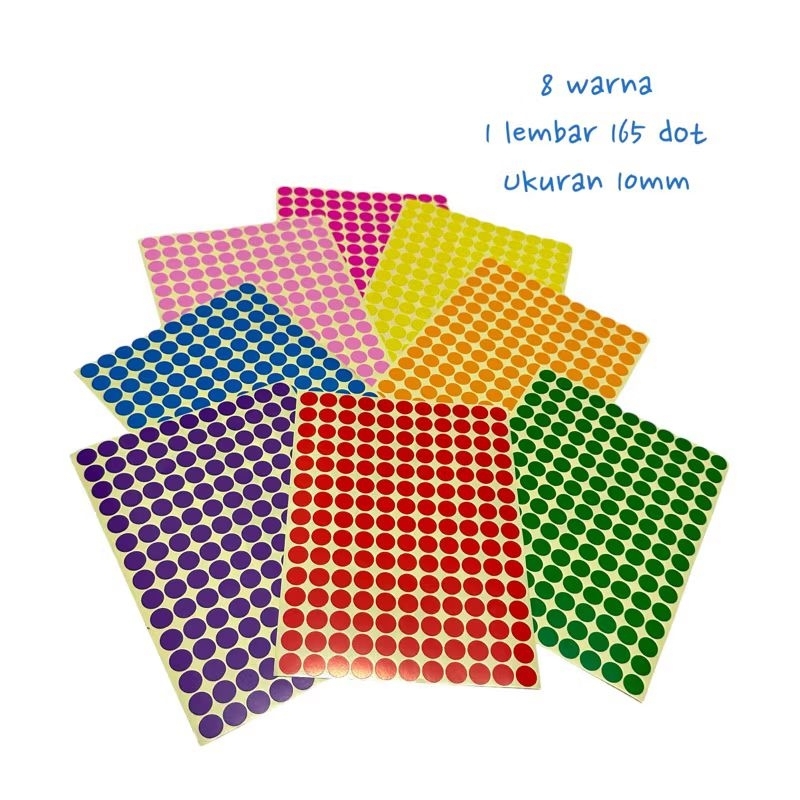 

DOT STICKER isi 8 lembar/ stiker dot stiker bintang Sticker Bulat/ ￼Stiker bulat sticker dot sticker edukasi anak aktivitas montessori