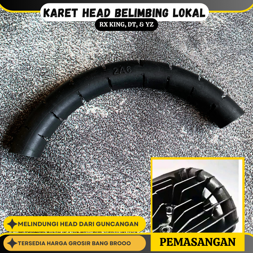 Karet Peredam Blok Head Foredome Belimbing Nanas RX KING YZ 125 DT LOKAL