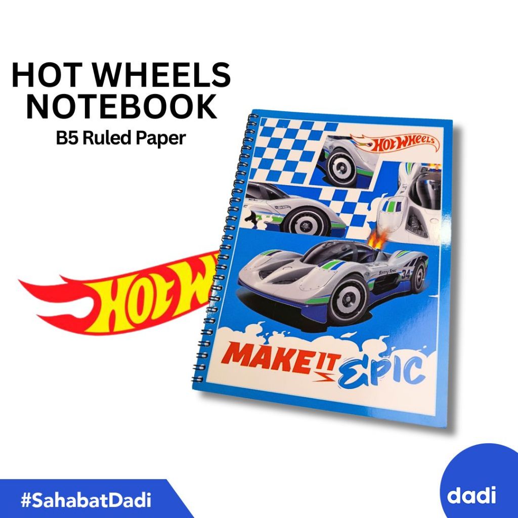 

Dadi - Hot Wheels Notebook - Buku Tulis