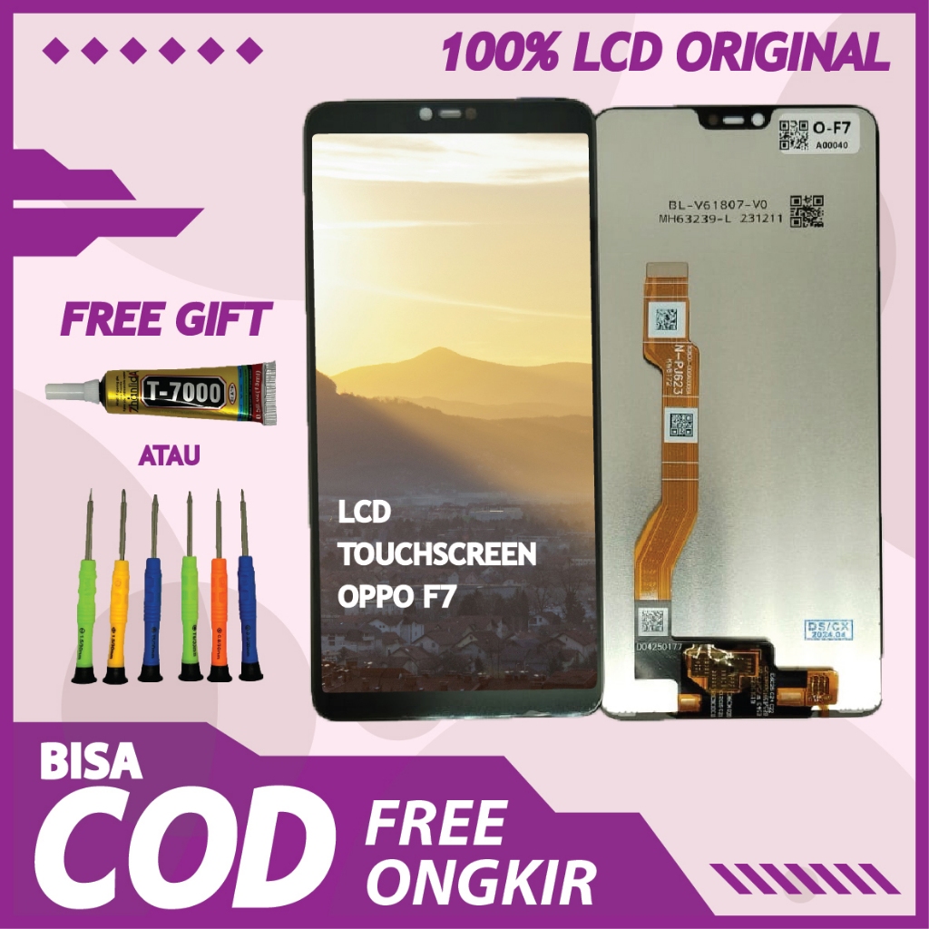 【ORIGINAL 100%】LCD TOUCHSCREEN OPPO F7 FULLSET TOUCHSCREEN / ORIGINAL100%