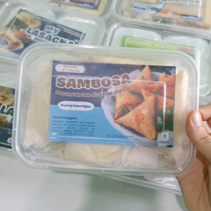 

RB Sambosa daging cabe ijo / samosa ayam kari / sambosa cheese / sambosa mozzarella isi 8pcs frozen