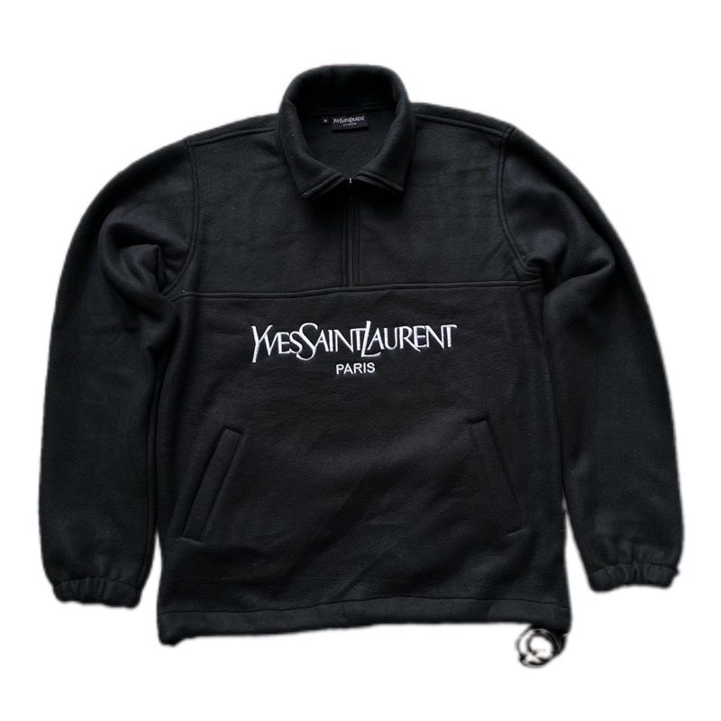 TURTLENECK SWEATSHIRT PANJANG BORDIR | SWEATER | CREWNECK  SWEATER NECK HALF ZIP POLAR FLEECE YSL PA