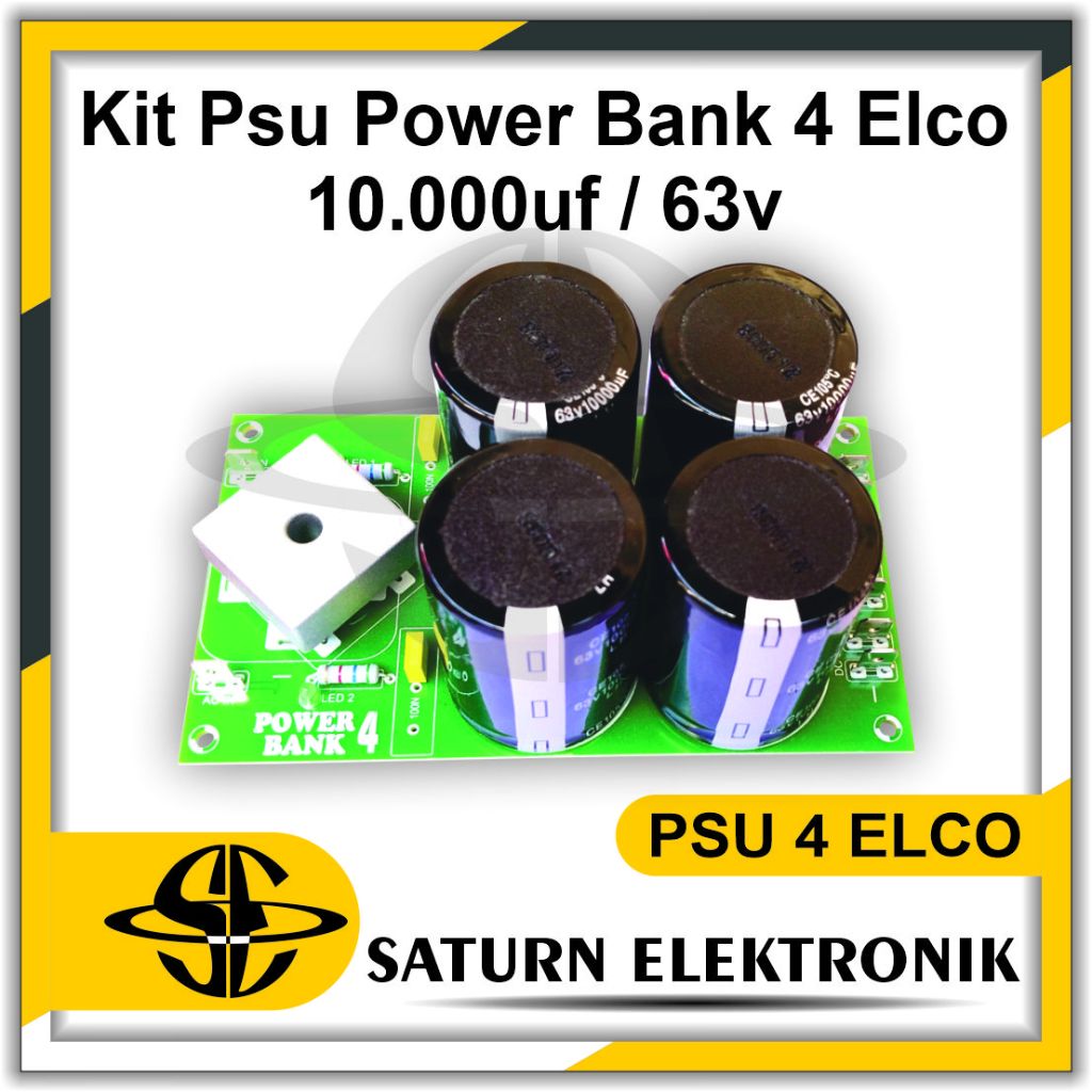 KIT PSU POWER BANK 4 ELCO POWER SUPPLY 10000UF/63V