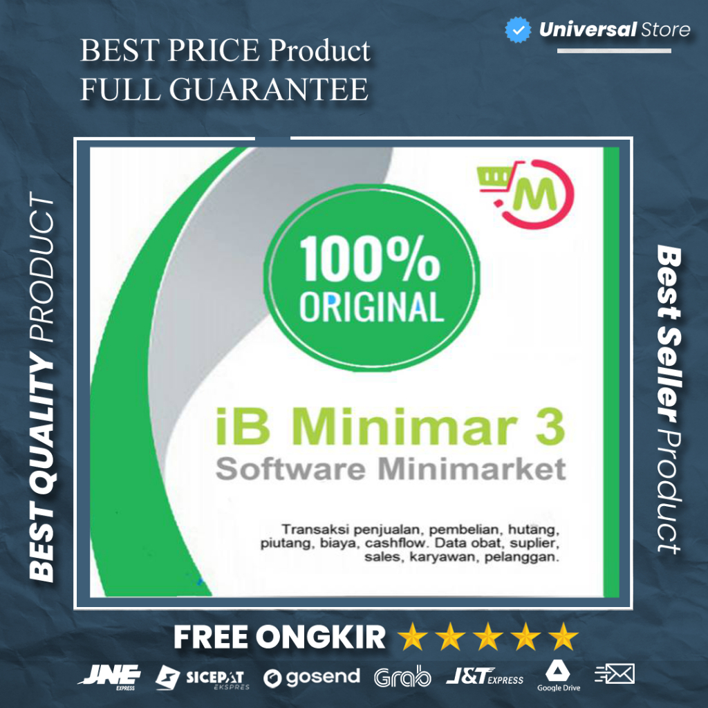 Program Minimarket - iB Minimar 3 Terbaru Penjualan Swalayan Toko