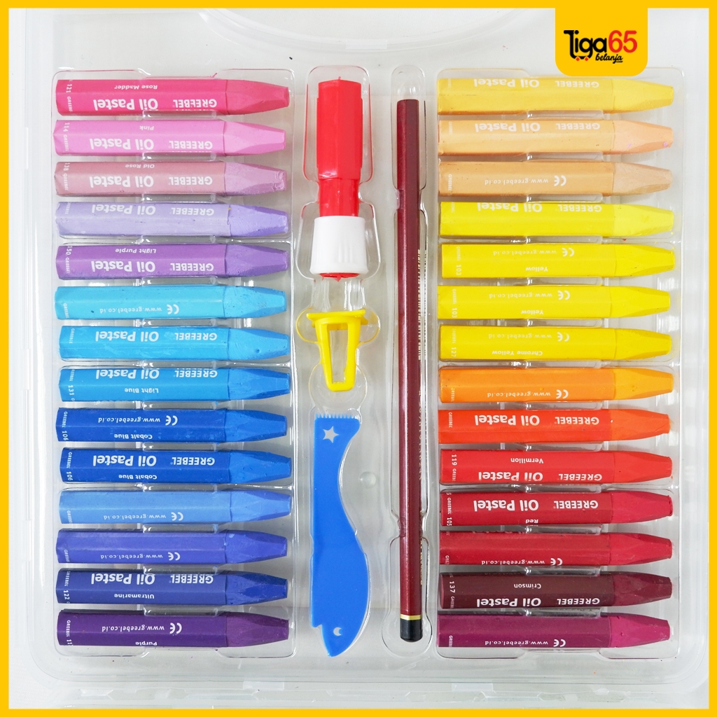 

HJK GREEBEL Crayon Krayon 55 Warna / Kids Oil Pastel 55 / Crayon Greebel