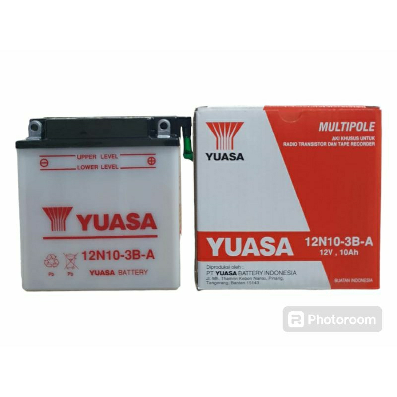 AKI YUASA 12N10-3B-A Accu  aki lampu aki tossa