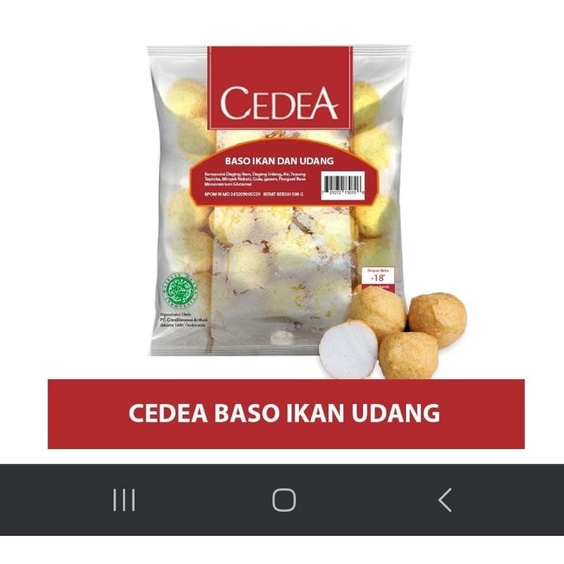 

CEDEA BAKSO IKAN UDANG