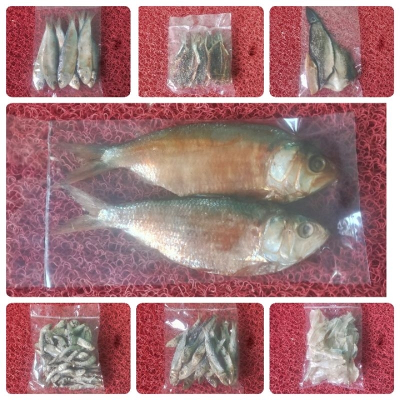 

cuma 30ribu dapat 7macam ikan asin