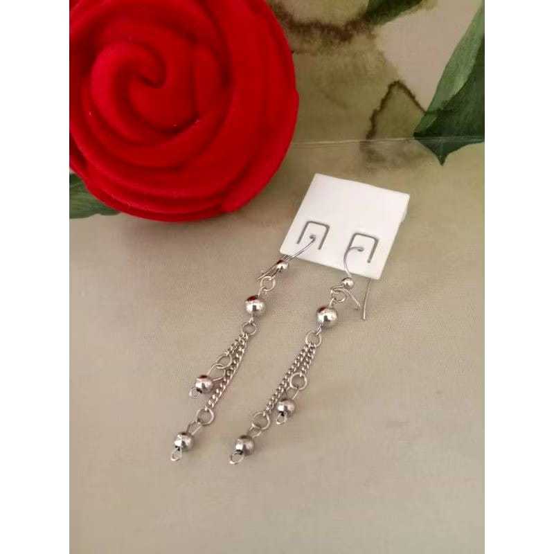 Anting juntai panjang anting panjang anting lapis emass anting tindik anting stud anting burble anti